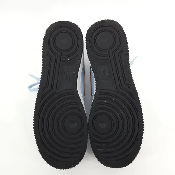 AIR FORCE 1 FELT CELESTINE Shoes Women Size 8.5 / 7Y BLUE GOLD BV6058-400 - Picture 9 of 10